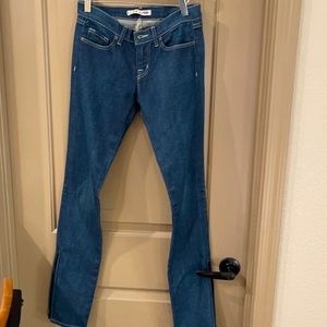 J Brand side zipper dark jeans